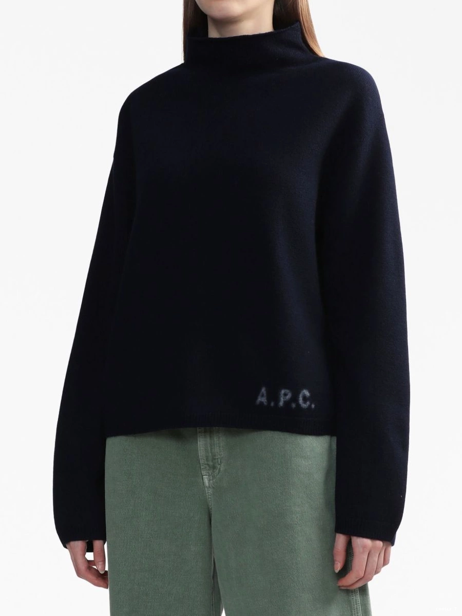Affordable A.P.C. logo-print Women jumper virgin-wool 0502
